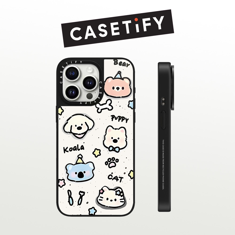 Drop proof CASETIFY เคสโทรศัพท์สําหรับ iPhone 16promax 16pro 16 plus 15Pro 15promax 14promax 13 13promax พิมพ์ด้านข้างเคสแข็งน่ารัก 12promax เคส iPhone 11 เคสแกะสลักคุณภาพสูง
