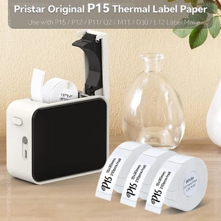 P15 สติกเกอร์ฉลากความร้อนม้วนกระดาษหลายสีสําหรับ P15 P12 P11 Phomemo D30 Q30S เครื่องพิมพ์ความร้อนเทปฉลากความร้อนสติกเกอร์กระดาษกันน้ํา