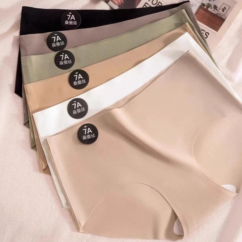 ✨w&c bras✨กางเกงชั้นใน 7A กางเกงชั้นในผ้าไหมมูเบอรี่ไร้รอยต่อกางเกงชั้นในระบายอากาศได้ง่าย nk118