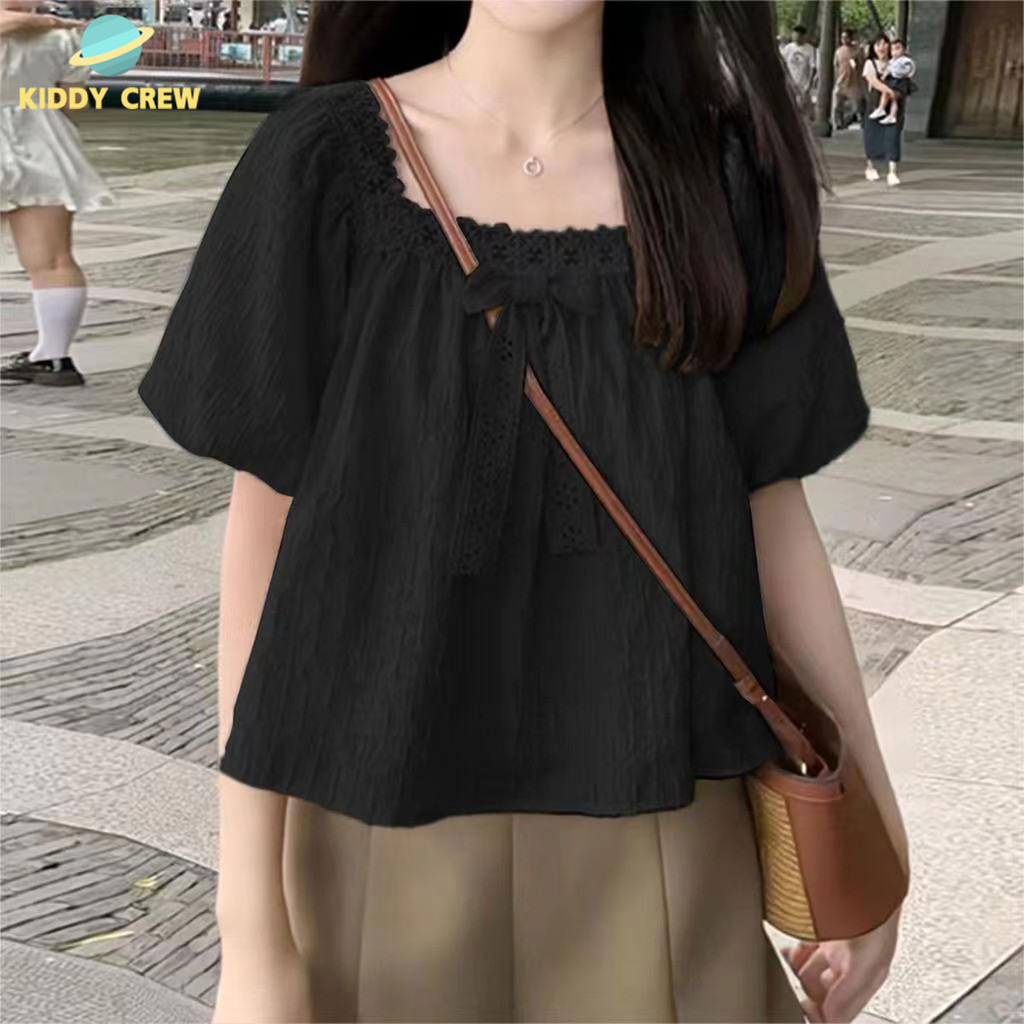 เสื้อแขนพอง ผ้าชีฟอง ใส่ในฤดูร้อน