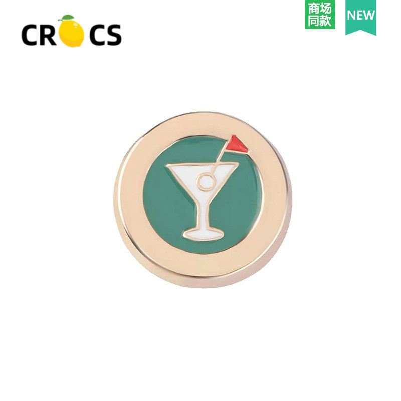 2024 สไตล์ใหม่ crocs crocs รองเท้าอุปกรณ์เสริม diy หัวเข็มขัดรองเท้าโลหะมุกคุณภาพสูง ตกแต่งดอกไม้