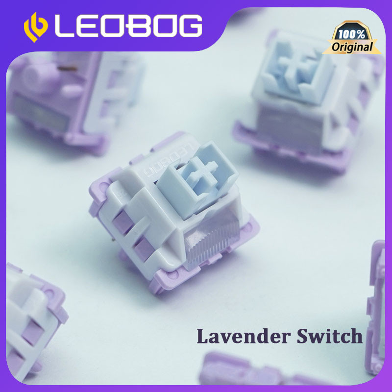 Leobog LAVENDER switch Hot swap linear switch 5 พินคีย์บอร์ดที่กําหนดเองสวิทช์ ADAPTS ถึง Hi75/Hi8