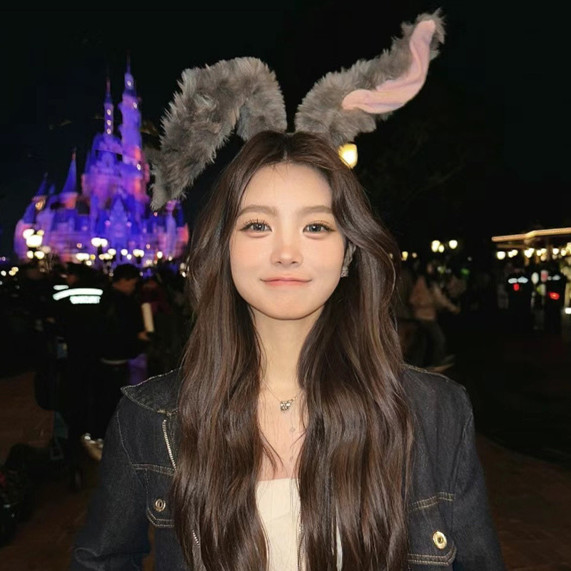 [Onepenny] Sweet Cool Rabbit Police Officer ที่คาดผมหูกระต่ายสามมิติที่คาดผมตุ๊กตา