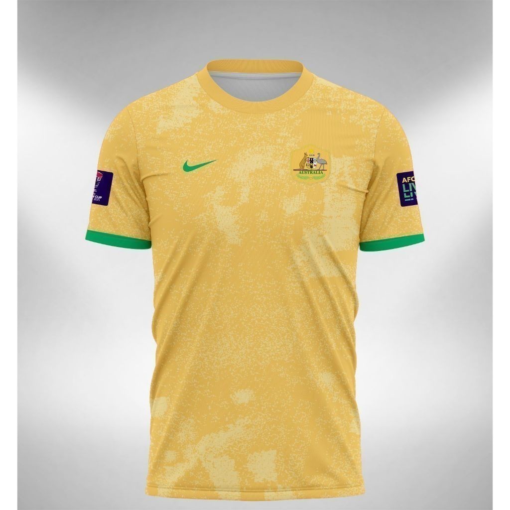 แฟชั่น Jersey 2024 Australia Home Away Asian Cup Asian Cup Sublimation Tshirt Jersy