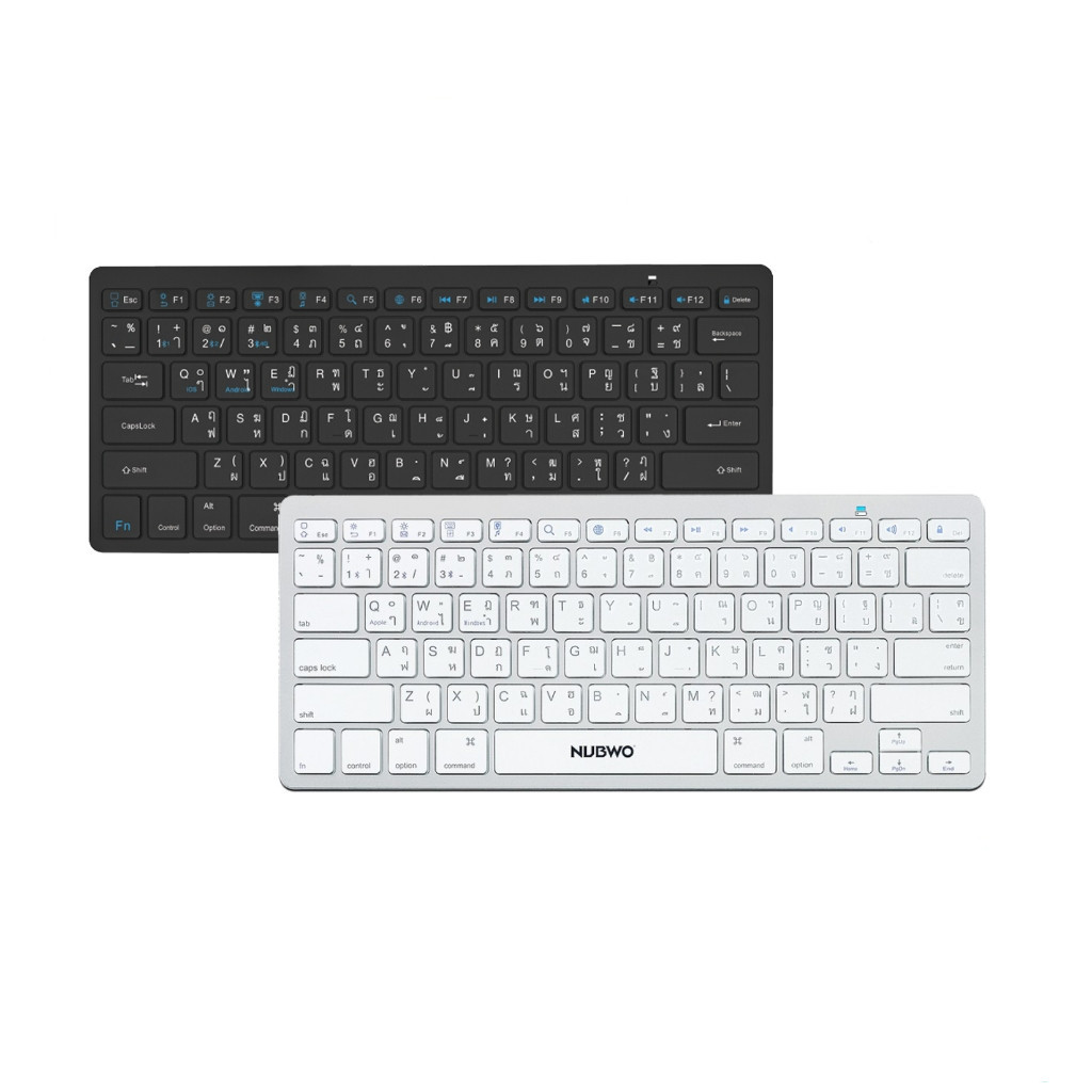 NUBWO NKB101 WIRELESS & BLUETOOTH KEYBOARD รับประกัน 1 ปี