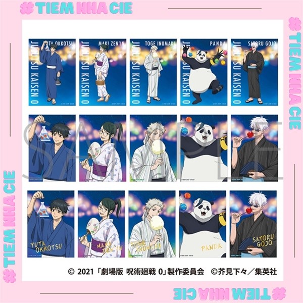 [TIEMNHACIE HCM] การ์ด DIGNITY JJK Jujutsu Kaisen War Spells CLEAR MOVIE 0 FESTIVAL