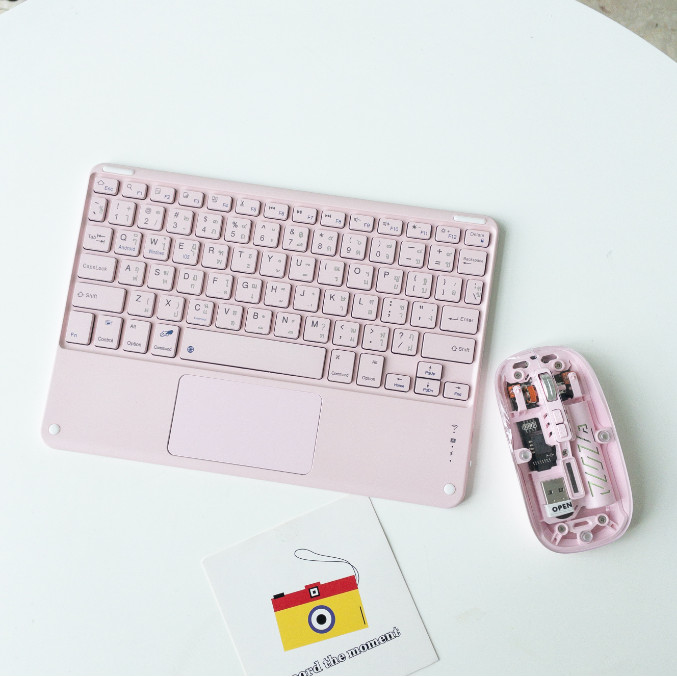 คีย์บอร์ดเม้าส์ Bluetooth สําหรับ Android / ios notebook tablet ไอแพด Universal support for charging