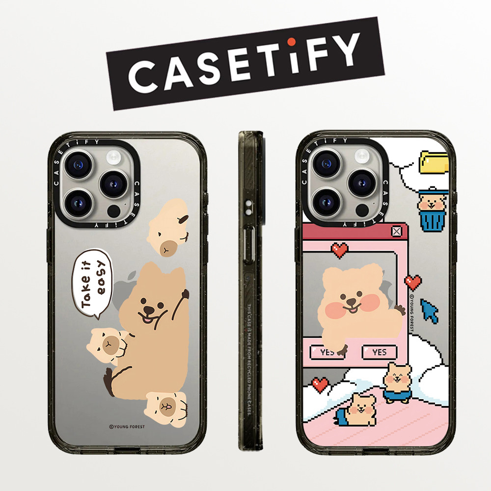 Drop proof glitter CASETIFY เคสโทรศัพท์สําหรับ iPhone 16promax 16pro 16 plus 15Pro 15promax 14promax 14pro 13promax การ์ตูนเคสแข็งสําหรับ 12promax iPhone13 กรณีแกะสลักคุณภาพสูง