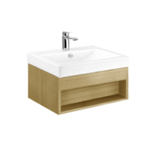 room_shop101 Cotto เคาน์เตอร์อ่างล้างหน้าแบบแขวน รุ่น V00162   สีน้ำตาลอ่่อน