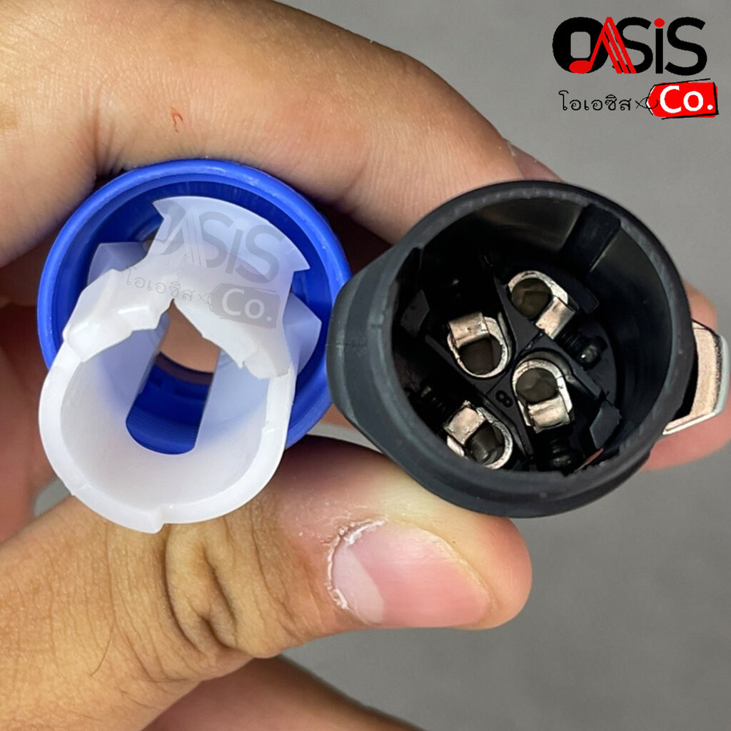 (10ตัว) สปีคคอนลำโพง LIDGE YM-122G (สีน้ำเงิน) สเปคคอน Speakon connector ปลั๊กสปีกคอน 4 ขา สำหรับเข้าสาย