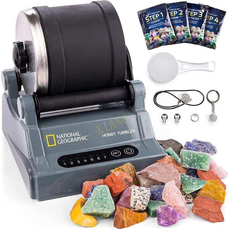 Xgb Rock Tumbler อัญมณีเครื่องขัดเครื่องขัดหินป้องกันการรั่วที่ทนทาน