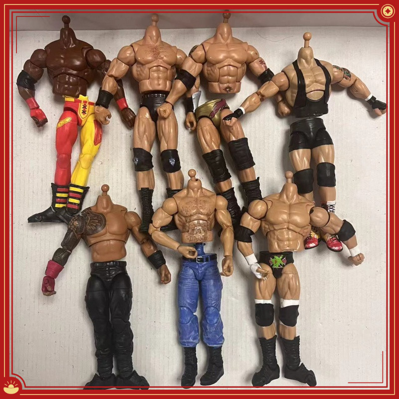 Wwe Wrestler รูปอุปกรณ์เสริมร่างกายชํารุด 6-7 นิ้วรูปตุ๊กตา