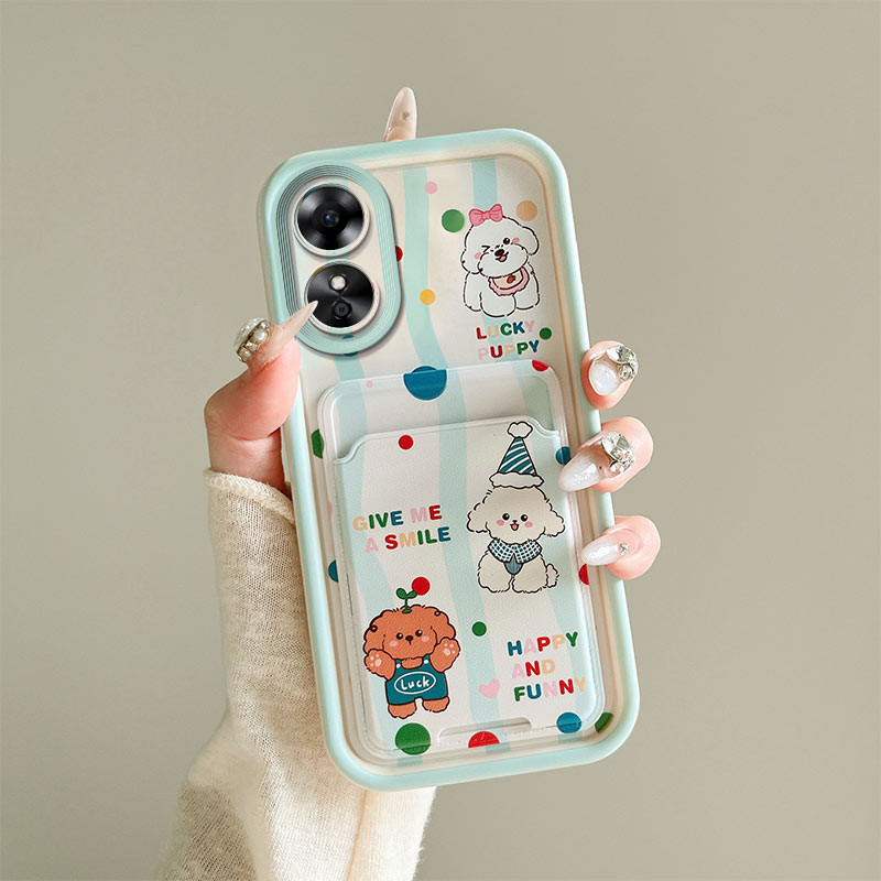 สําหรับ OPPO A17K CPH2471 กรณี TPU ซิลิโคนกันกระแทกเคสโทรศัพท์สําหรับ OPPO A17K CPH2471 ปลอกพร้อมช่อ