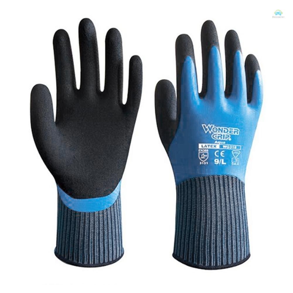 Yb1 ป้องกัน CoversWonder Grip Thermo Plus Coldproof ถุงมือทํางาน Double Layer Latex เคลือบป้องกันสวนตกปลาถุงมือทํางาน
