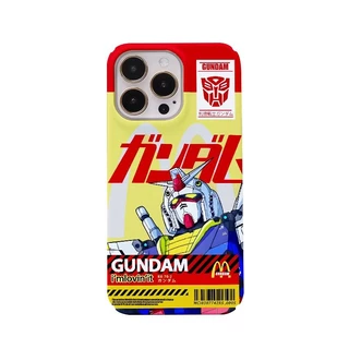 จำ yuanzu กันดั้มเข้ากันได้สำหรับ IPhone16 15 14 13 12 11 PRO MAX x XR XS MAX 8 7 6วินาทีบวก SE 2020สดใสก๋วยเตี๋ยวสี่ขนมปังป้องกันกล้องกันกระแทกปกหลังโทรศัพท์กรณี N