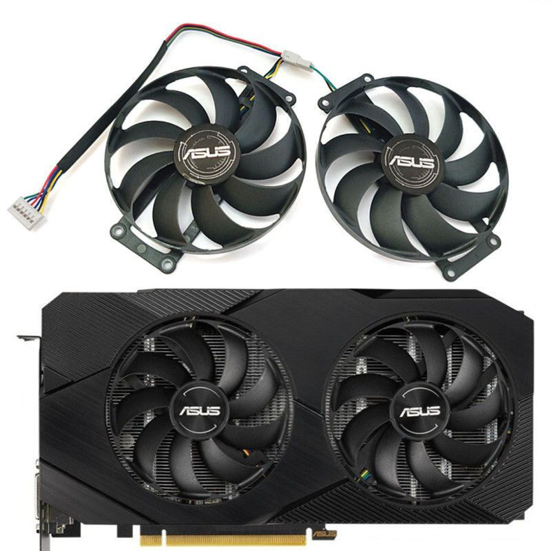 Asus RTX 2070 2060 dual gtx1650 1660ti/การ์ดจอปิดเสียงพัดลมใหม่