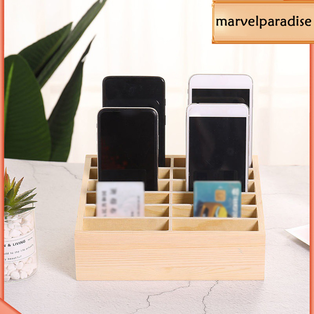 1/2/3 Easy To Wooding Storage Box - สําหรับโทรศัพท์มือถือ Storage Easy To Take Mobile PhoneCOD