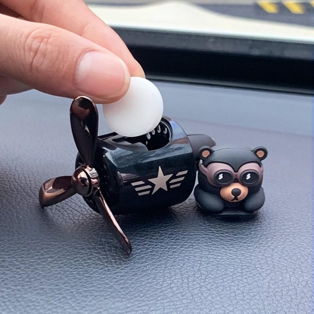 2ชิ้นรถอากาศสดชื่นเปลี่ยนแกนรถน้ําหอมอโรมาเติมแพคเกจมหัศจรรย์ชุดเป็ดน่ารักการ์ตูนมินิทูเยเรรถน้ํามันหอมระเหยนักบิน