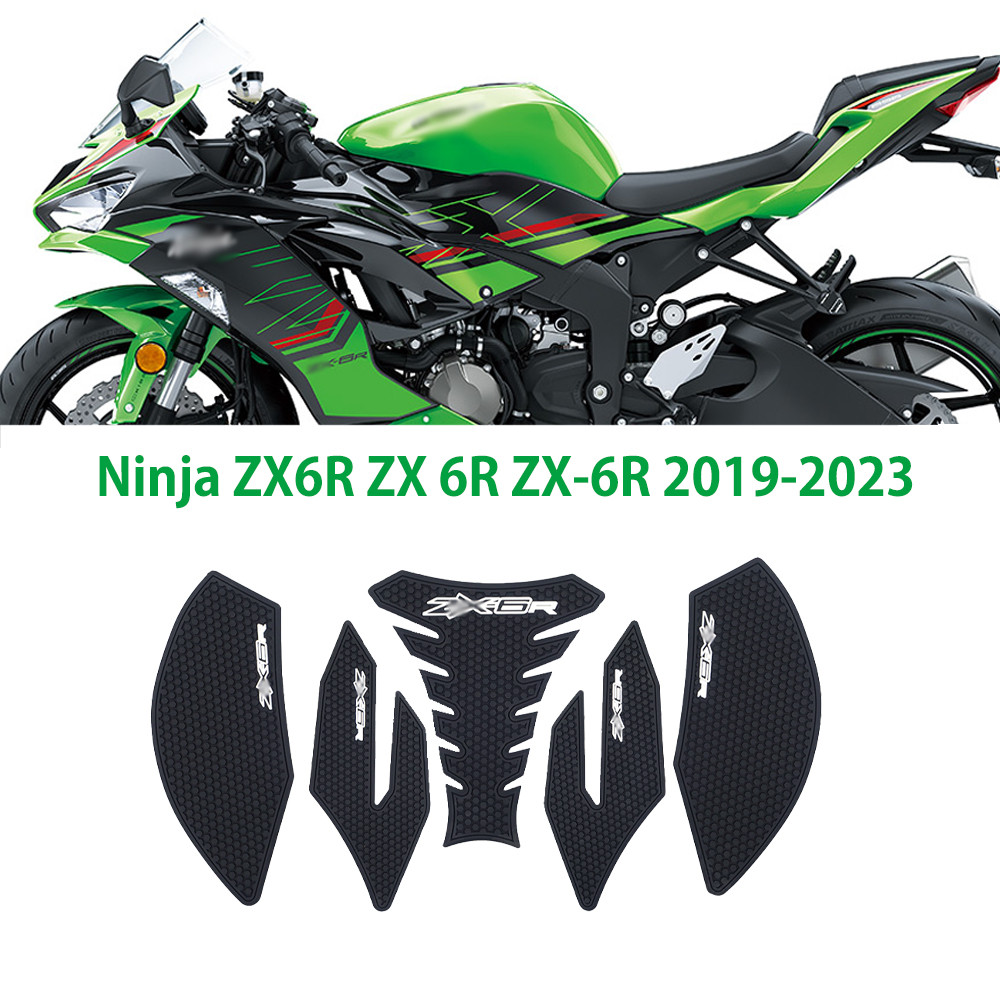 สําหรับ Ninja ZX6R ZX 6R ZX-6R 2019-2023 รถจักรยานยนต์ Pad Protector สติกเกอร์รูปลอกแก๊สเข่า Grip ZX