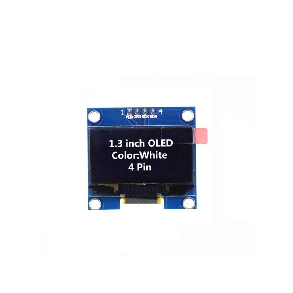 OLED Display I2C Module 1.3 inch White 128x64 โมดูลจอแสดงผล OLED สีขาว 128x64 แบบ I2C ขนาด 1.3 นิ้ว