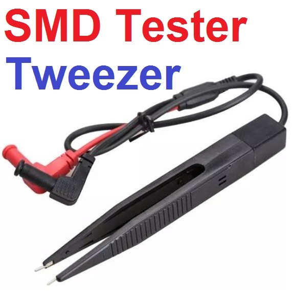 Tweezers Type Multimeter Pen SMD Capacitance Patch Clip Voltage Resistance Tester Component Measurin