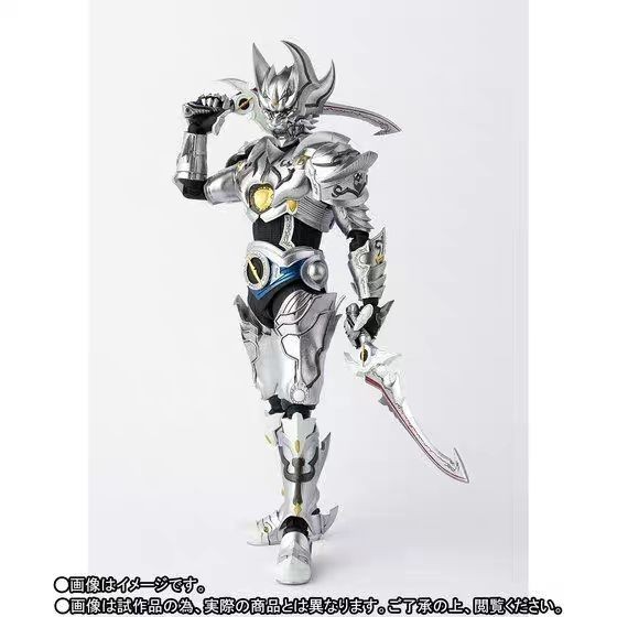 Bandai รูป Bandai SHF จริงแกะสลักกระดูก Extinct Wolf Silver Tooth Knight ZERO ฟันหมาป่า GARO ฟันเงิน