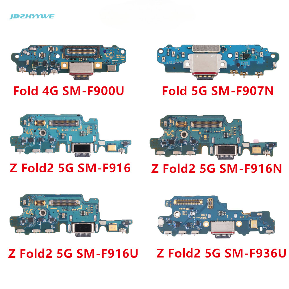 1pcs USB Charger ชาร์จพอร์ต Dock Connector Flex สําหรับ Samsung Galaxy พับ Z 4G 5G F900U F907N Fold2