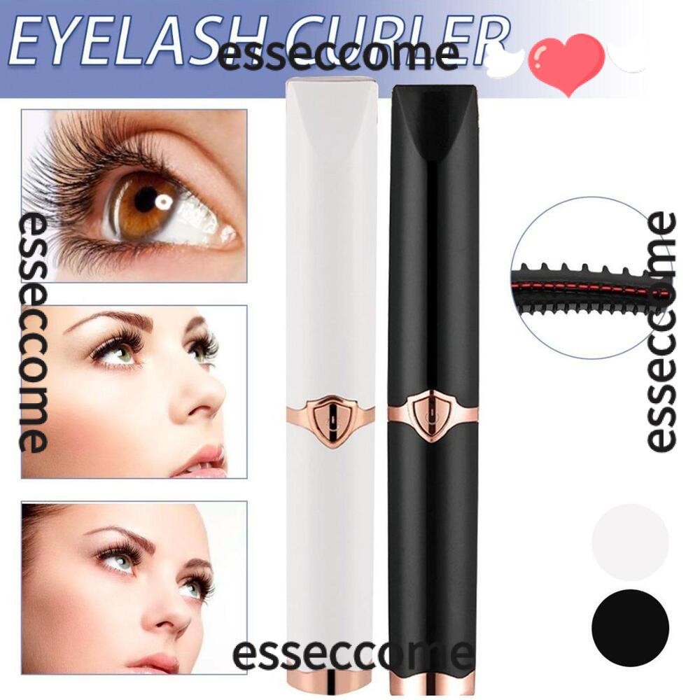 ที่ดัดขนตา ESSECCOME, 3 อุณหภูมิระเบียบไฟฟ้า USB ชาร์จ, เครื่องมือเสริมความงามความร้อนอย่างรวดเร็วแบบพกพา
