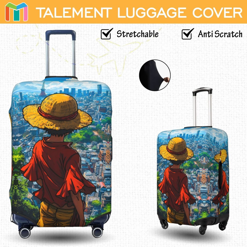 ผ้าคลุมกระเป๋าเดินทาง ผ้าสแปนเด็กซ์ แบบยืดหยุ่น ยืดหยุ่น One Piece Luggage Cover 18 20 22 24 26 28 30 32 นิ้ว LSA160