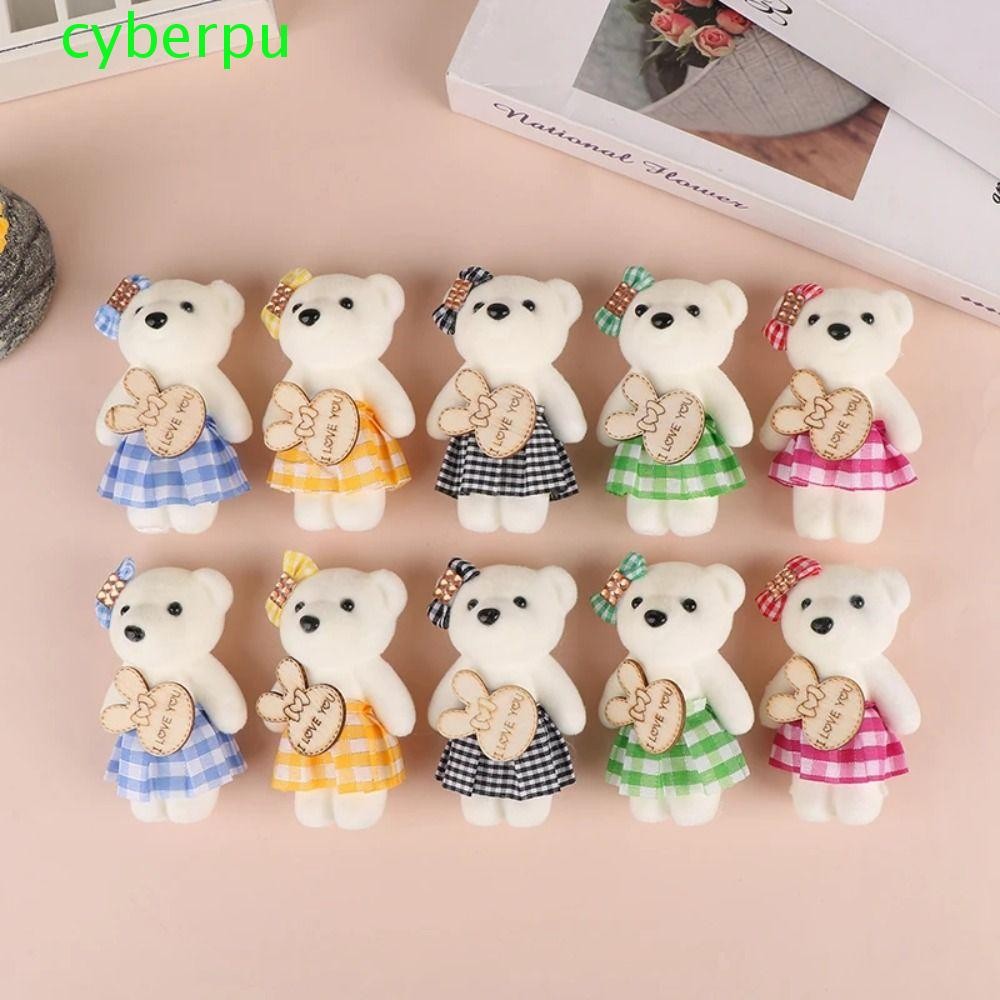 Cyberpulse 10 ชิ้น/ถุงหมีตุ๊กตาโฟมของเล่น,โฟมหมีตุ๊กตาตุ๊กตามินิหมีช่อดอกไม้,ปุยยัดไส้ของเล่นตุ๊กตาสัตว์การ์ตูน 10 ซม.การ์ตูนช่อดอกไม้ตุ๊กตาของขวัญรับปริญญา