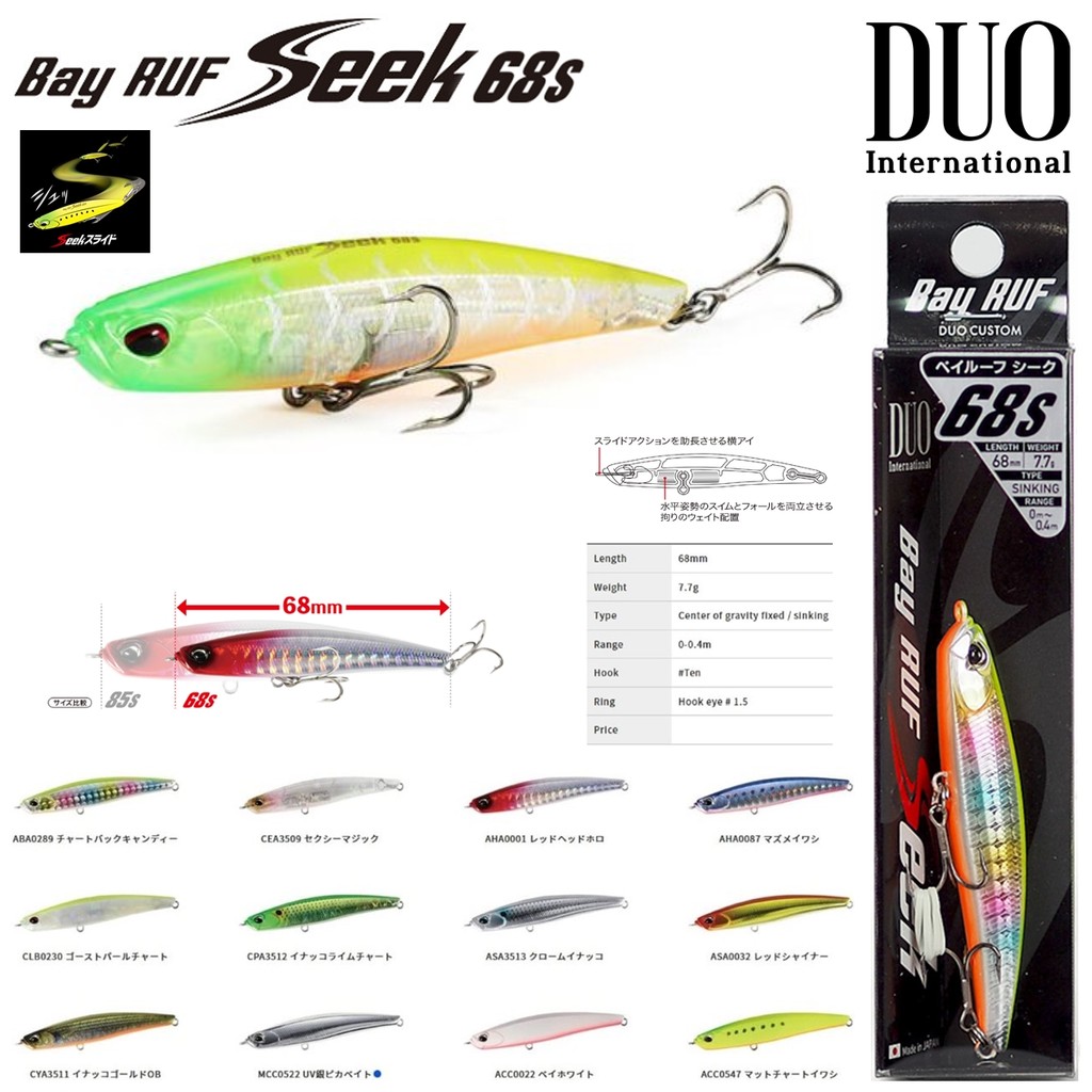 เหยื่อปลอม DUO BAY RUF SEEK 68S