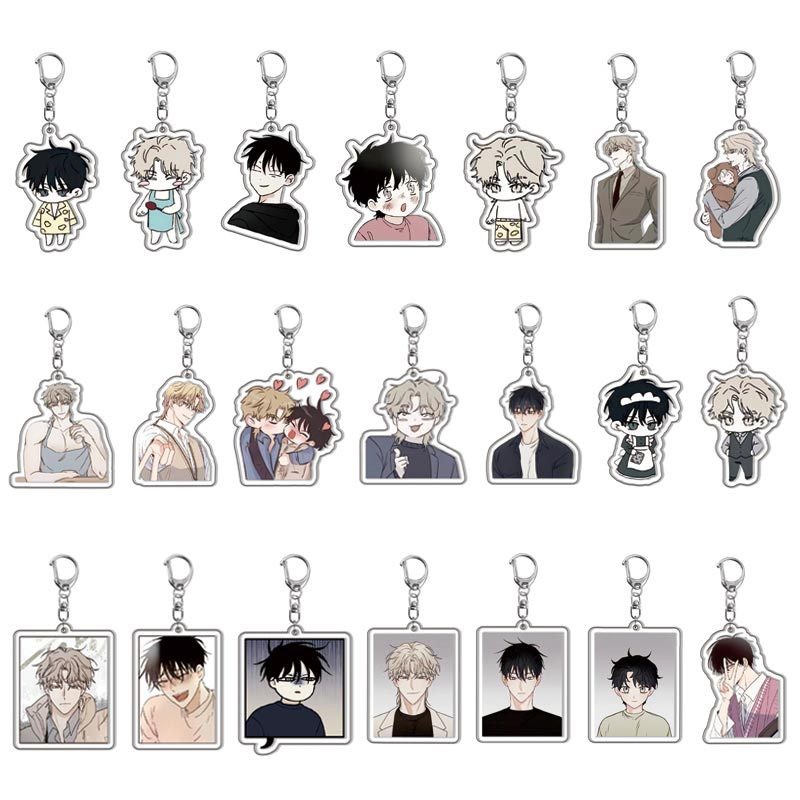 พวงกุญแจอะคริลิคกลางคืนริมทะเล