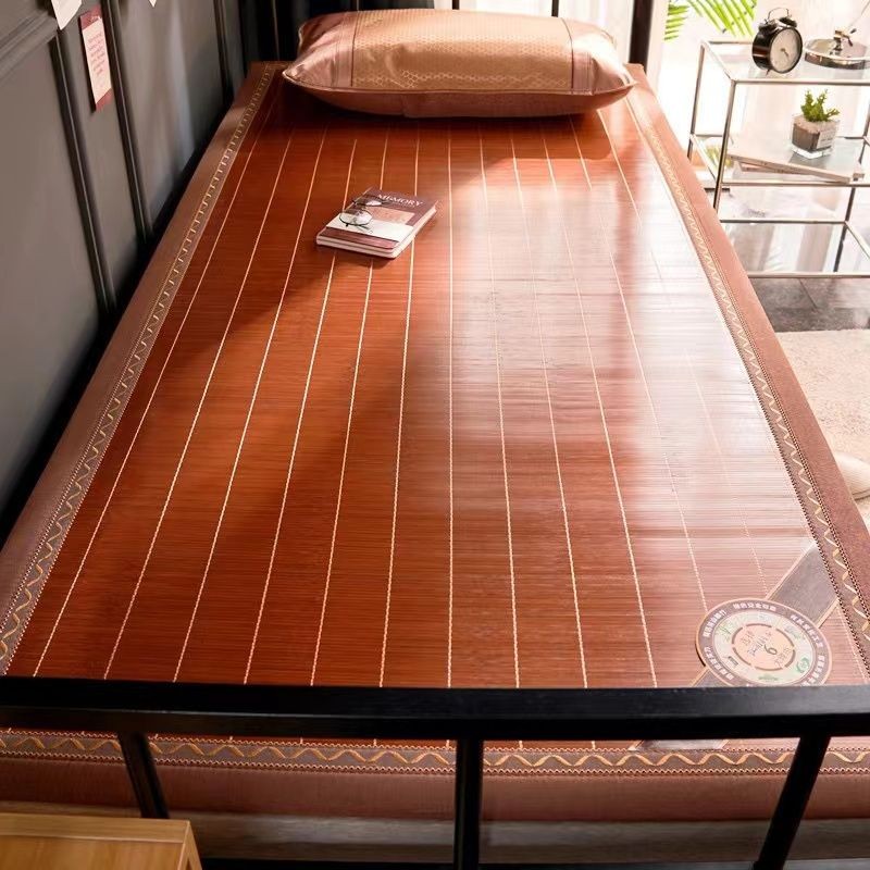 凉席竹席夏季学生宿舍单人床全竹竹凉席夏可折叠双面两用草席子Cooling mat bamboo mat summer student dormitory single bed all bamboo20