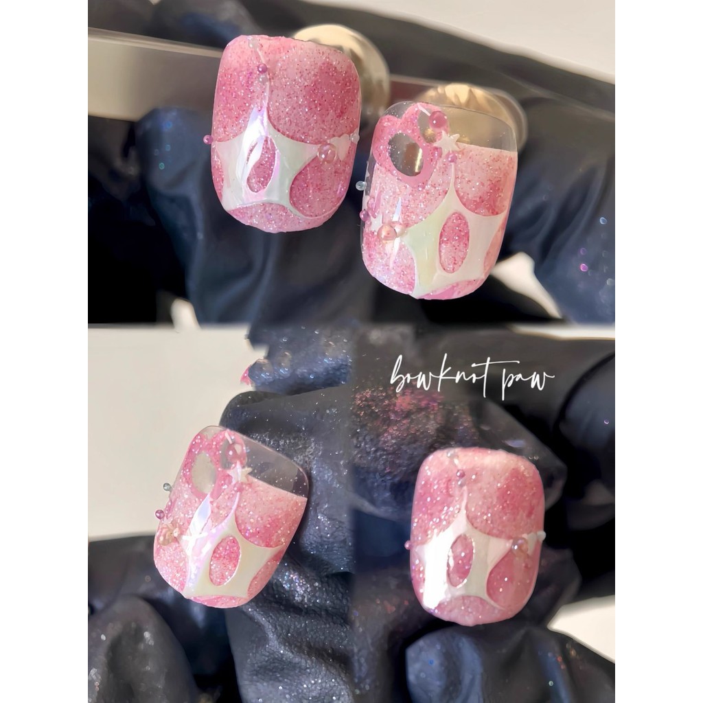 Claw Paw Transfer แผ่นเหล็ก Acid Universe y2k กรดสไตล์ Transfer แผ่น Sub-Line Heart Star Thin Line Transfer แผ่นซิลิโคนซีลแผ่น - รูปที่ 7