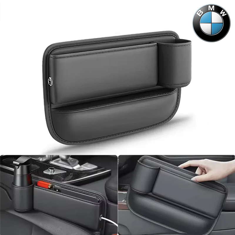 BMW F10F30E36E46E90X1X2X3X4X5X6X7iX2 iX3i4i5i7 กล่องจัดเก็บของสำหรับช่องว่างระหว่างเบาะรถยนต์ พร้อมท