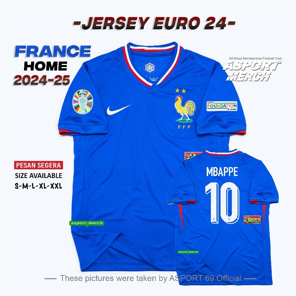 ASPORT FRENCH HOME EURO 2024 2025 FRANCE HOME 24 25 GO
