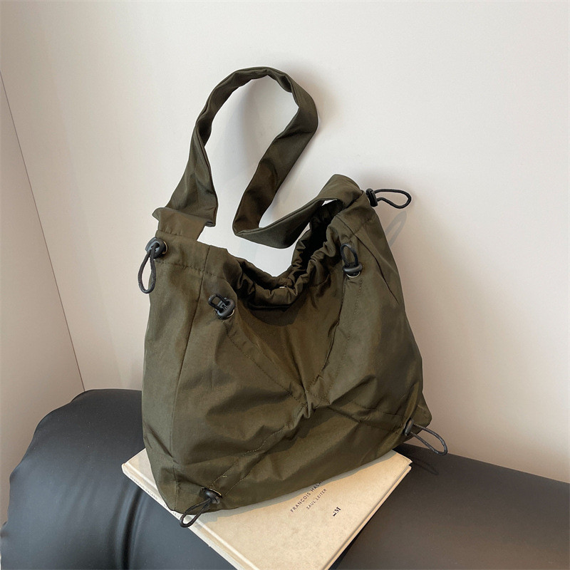 ใหม่ Leisure Bag Womens Trend Drawstring Crossbody Leisure