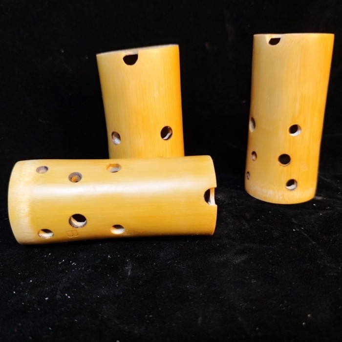 SELLER Rain ขลุ่ยหกหลุมไม้ไผ่ Xun ผู้ถือปากกากระเป๋า Introductory Professional Recording Niche South