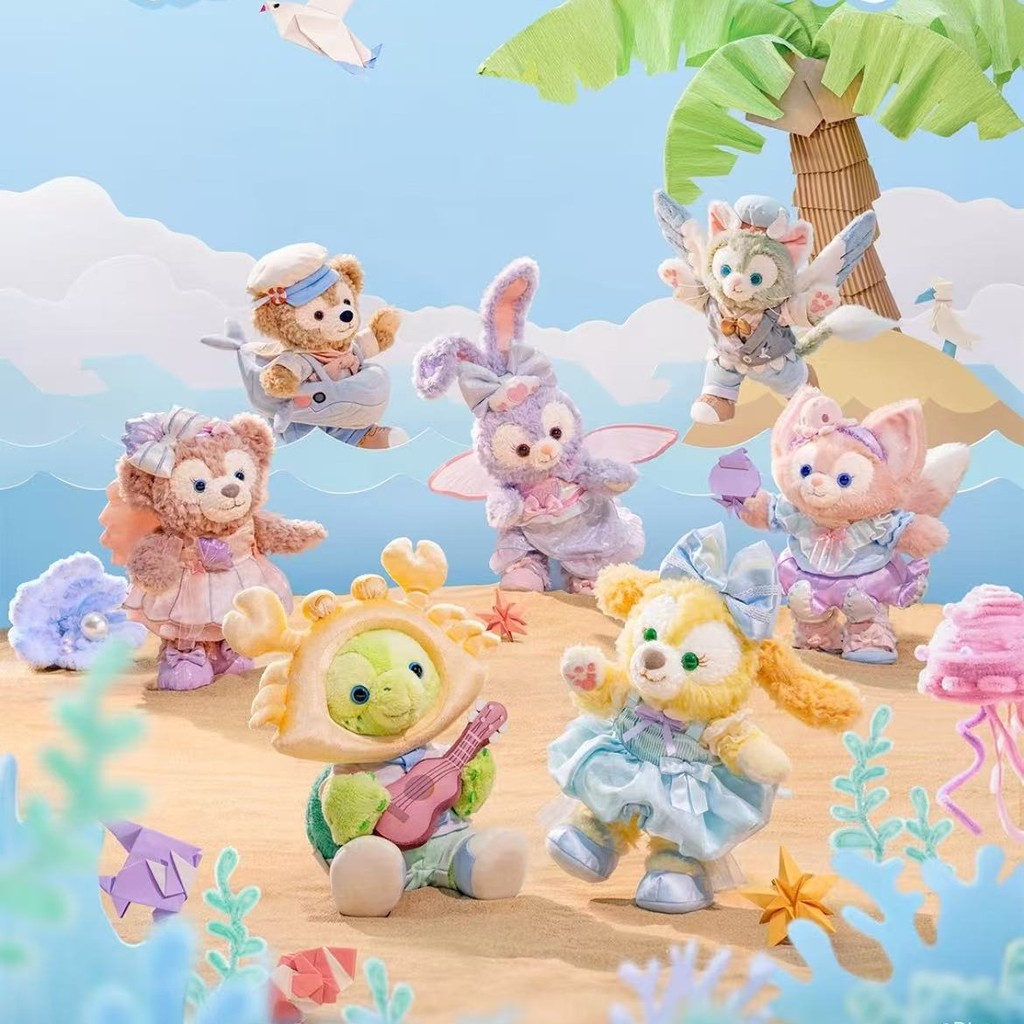 Shanghai Disney Domestic Daigou 2025 ฤดูร้อน Lingna Belle Keqi Anxing Delu พวงกุญแจตุ๊กตาตุ๊กตา