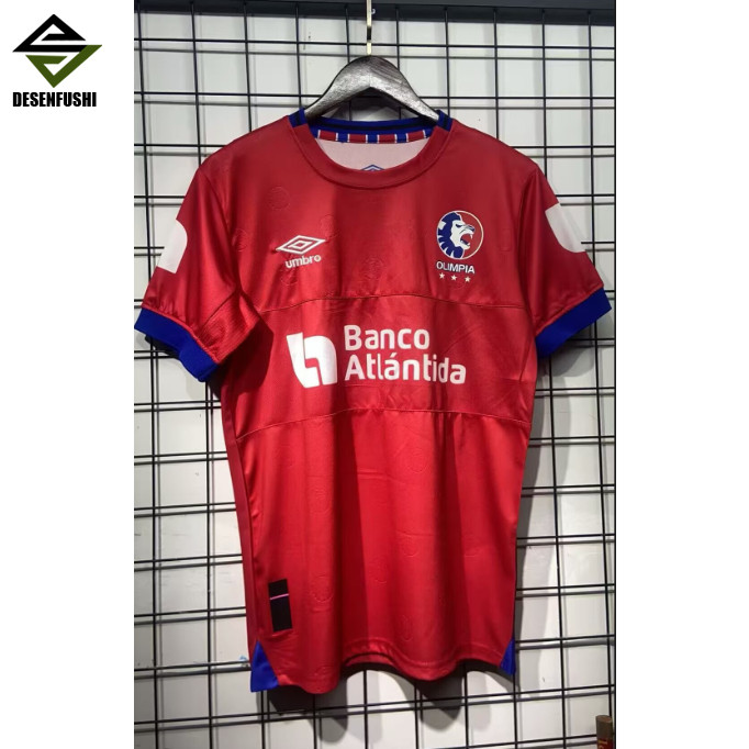 เสื้อยืดฟุตบอล Olympia ฤดูกาล 2025/26 มีหลายไซซ์สำหรับผู้ใหญ่ จาก S ถึง XXL