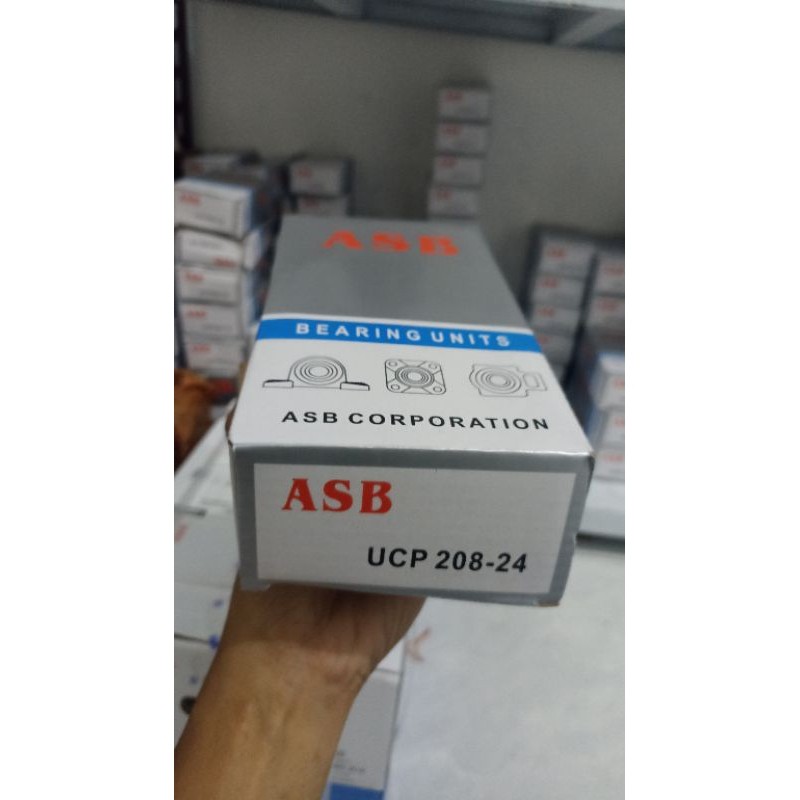 แบริ่ง UCP 208-24 หมอนบล็อกหลุมเป็น 38 มม. Asb Laker นั่ง Original UCP 208-24 As 38 มม.