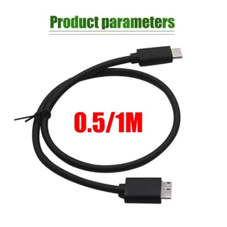 ร้านอยู่ที่ไทย สายเคเบิลฮาร์ดดิสก์ type c to micro usb 3.0 สายยาว0.5M/1M 5Gbpsต่อกับฮาร์ดดิสก์ คอม