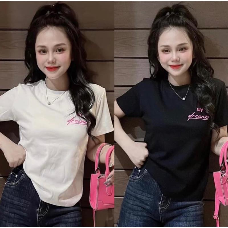 เสื้อยืดแขนสั้นผู้หญิง พิมพ์ลาย ลำลอง สไตล์ฮาราจูกุ เสื้อสวมหัว คอลเลคชั่นฤดูร้อน