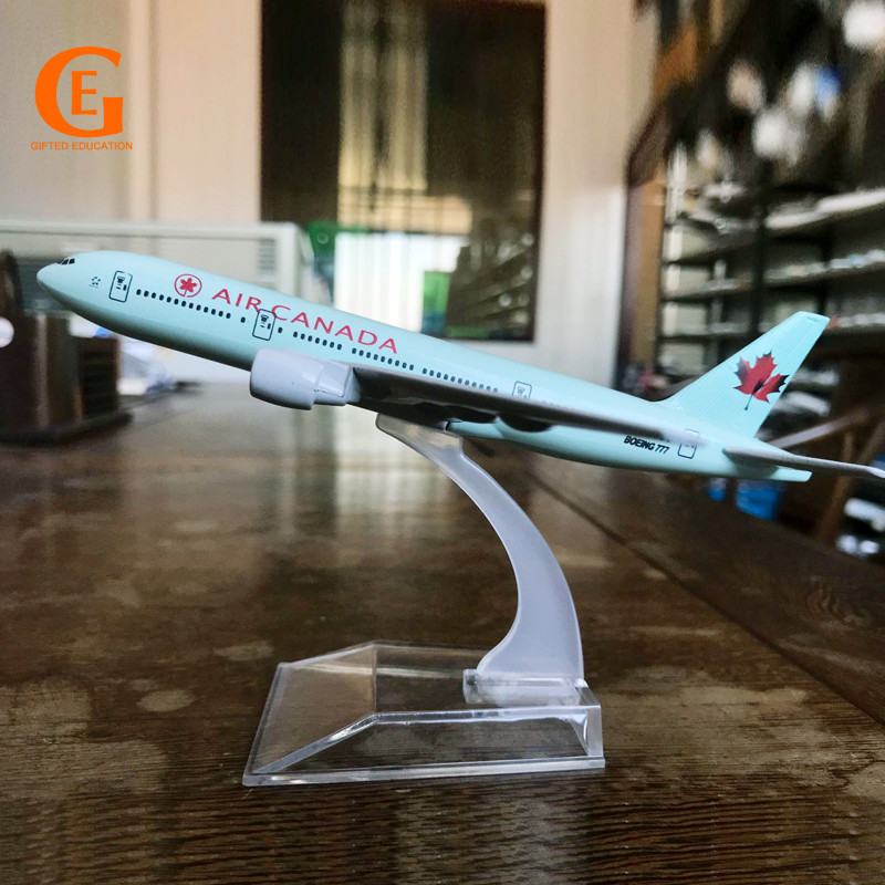 Air Canada Boeing 777 เครื่องบินรุ่นโลหะผสม Diecast B777 เครื่องบินรุ่นของเล่น