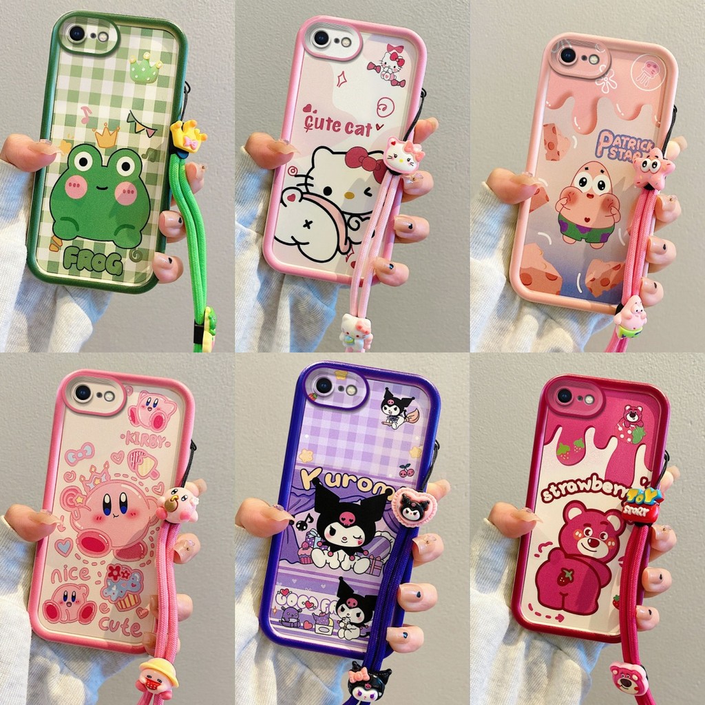 เคส iPhone 6 6S 7 8 PLUS เคสโทรศัพท์ซิลิโคนอ่อนนุ่มการ์ตูนที่เรียบง่ายและน่ารัก YX