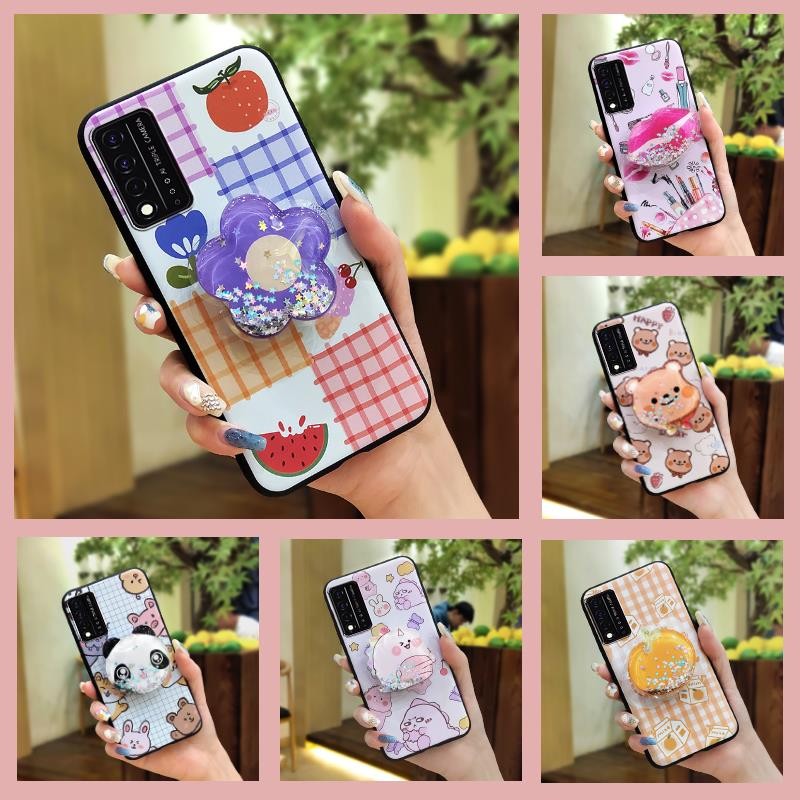 TCL ฝาหลังขาตั้งหมุนได้เคสโทรศัพท์สําหรับTCL T-Mobile Revvl V + 5G/Revvl V Plus 5G Glitterแฟชั่นออกแ