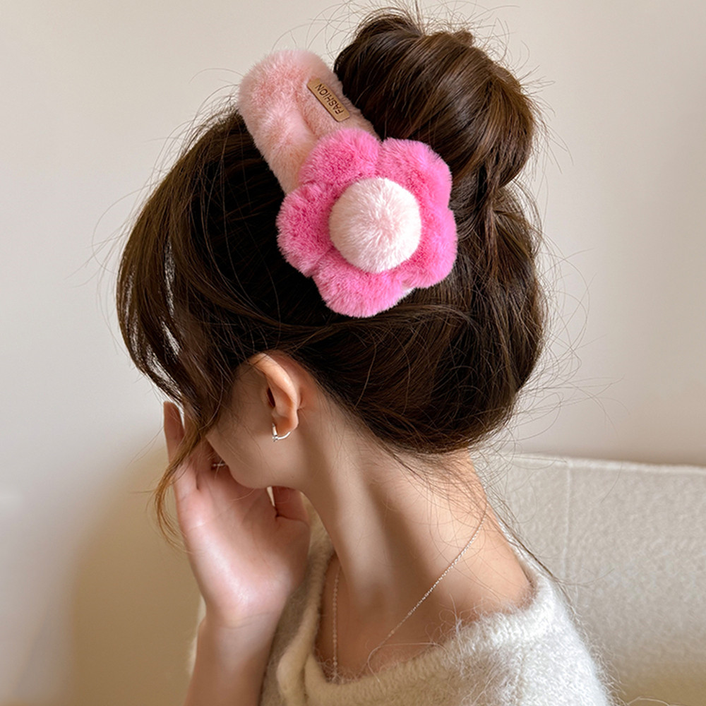 กิ๊บติดผมดอกไม้น่ารักสำหรับผู้หญิง แบบตุ๊กตา sweetness ที่ด้านหลังศีรษะ ขนาดใหญ่ - รูปที่ 6