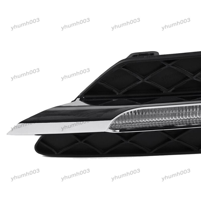 [yhumh003]คู่ LED DRL ไฟวิ่งกลางวันไฟตัดหมอกเหมาะสําหรับ C-Class W204 C250 C300 11-13 - รูปที่ 3