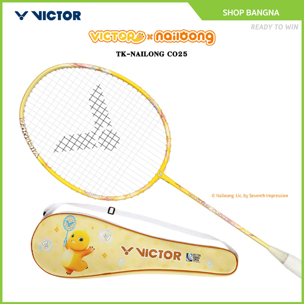 VICTOR COLLECTION NAILONG ไม้แบดมินตัน รุ่น TK-NAILONG แถม เอ็น VS-100 + ซองหนัง (โปรดอ่านรายละเอียด