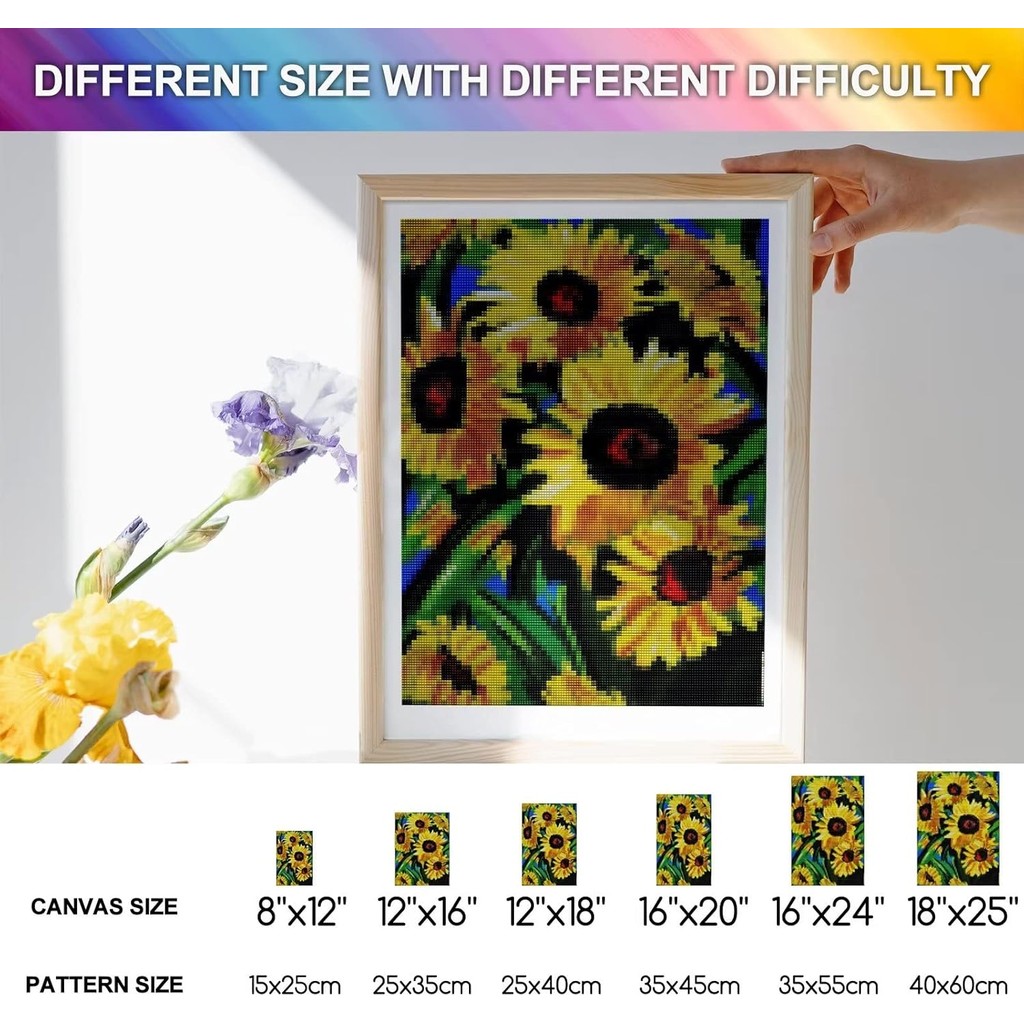 Diamond Painting Kit, 5D Great White Shark Diamond Painting Ocean Diamond Art Painting Numbers for B